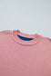 Multicolour Western Colorblock Patchwork Striped Long Sleeve Pullover Sweater
