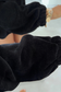 Dark Brown Solid Color Textured Knit Drop Shoulder Pullover Drawstring Shorts Set