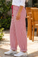 Red Stripe Drawstring Casual Loose Pants