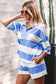 Pink Seam Detail Half Zip Tee Casual Shorts 2pcs Set