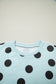 White Polka Dot Short Sleeve Top Casual Skort 2pcs Outfit