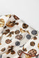 Beige Leopard Pumpkin Allover Halloween 2pcs Pajama Set