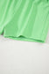 Light Green French Terry Drawstring Mini Skort with Pockets