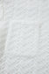White Textured Pocketed Collared V Neck Pullover Sweatshirt