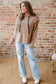 Jet Stream Thermal Textured Lace Drawstring Baggy Hoodie