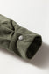 Sage Green Ribbed Retro Floral Patchwork Shirt Style Jacket