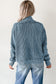 Dark Brown Mineral Wash Exposed Seam Patchwork Knit Open Sweater Cardigan