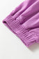 Lilac Drawstring Waist Patchwork Solid Color Jogger Pants