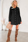 Medium Grey Beau Chest Pocket Raw Hem Denim Loose Shirt Dress