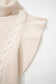 Tomato Red Cable Knit Turtleneck Ruffled Short Sleeve Sweater