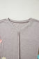 Green Flower Patched Exposed Seam Bracelet Sleeve Oversized T Shirt