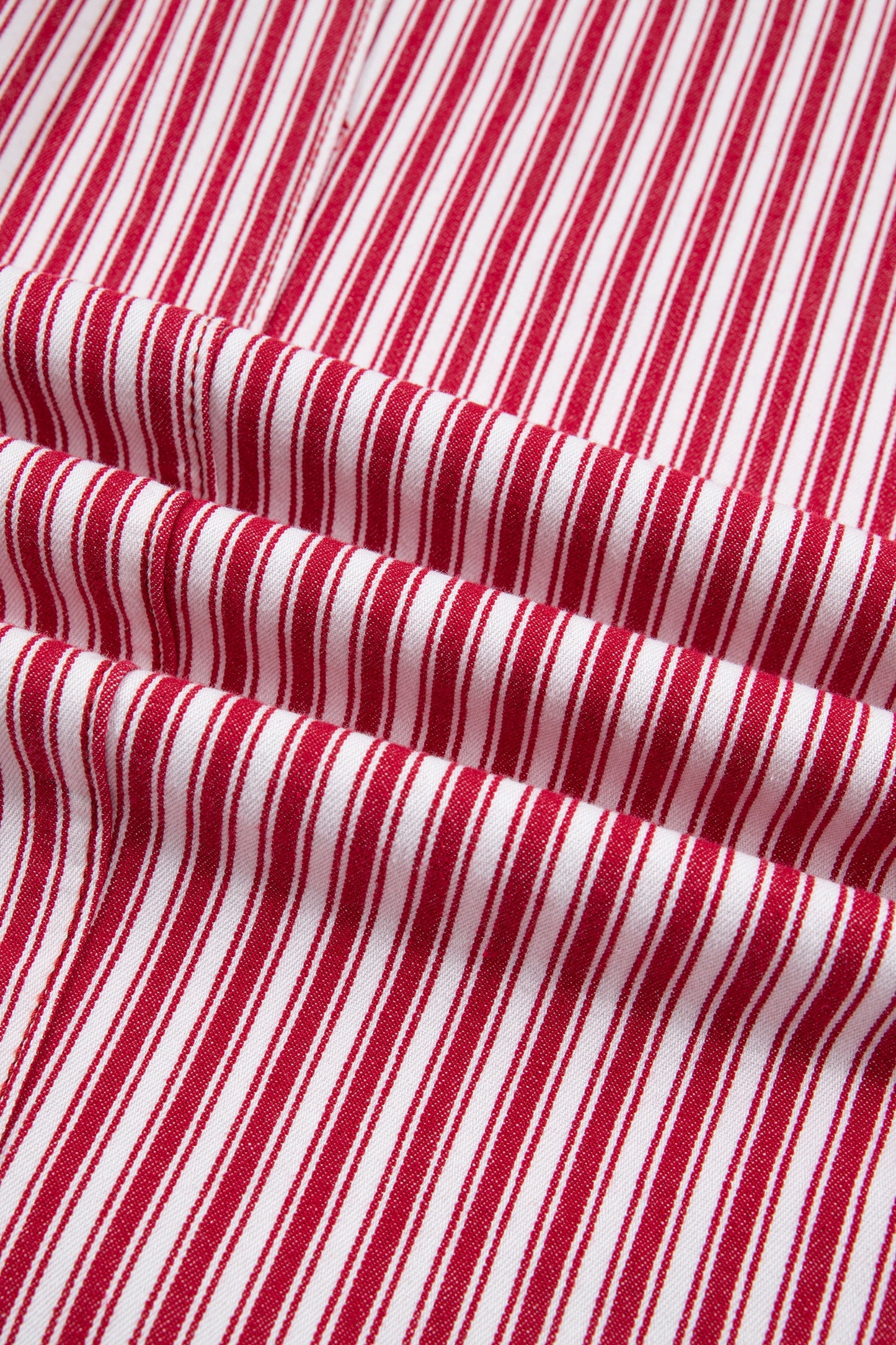 Red Stripe Drawstring Casual Loose Pants