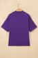 Tillandsia Purple Reversible Contrast-Stitched T-Shirt