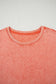 Carrot Mineral Wash Pocketed T-shirt Long Dress