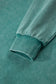 Ashleigh Blue Half Zip Kangaroo Pocket Mineral Wash Baggy Hoodie