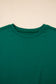 Evergreen Varsity Stripe Detail Drop Shoulder Pullover Mini Skirt Set