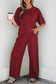 Sky Blue Drop Shoulder Boxy Tee and Barrel Pants Set