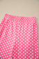 Pink Polka Dot Print Slim Tank Loose Pants 2pcs Outfit