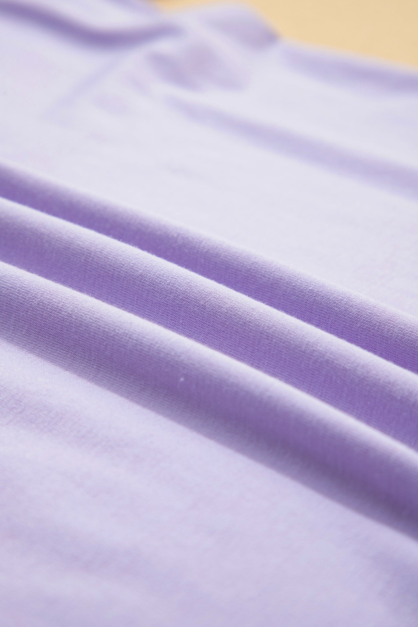 Orchid Petal Casual Plain Crew Neck Tee