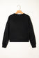 White CLASSY UNTIL KICKOFF Plush Letter Patched Loose Sweatshirt