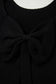 Bright Green Festive Bow Backless Bubble Sleeve Sweater