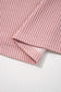 Fushia Plus Size Contrast Frilled Neckline Ruffled Short Sleeve Ribbed Textured Blouse