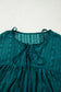 Evergreen Sheer Lace Balloon Sleeve Babydoll Blouse