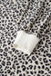 Brown Leopard Print Quarter Zip Corduroy Sweatshirt