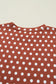 Brown Polka Dot Print Short Set