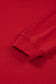 Fiery Red Contrast Striped Detail Varsity Sweatshirt