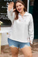 Gray Camo Leaves Patchwork Zipped Collar Pullover Plus Size Sweatshirt
