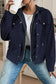 Sail Blue 2 in 1 Thermal Knit Textured Hooded Jacket