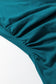 Black Plus Size Solid Color Asymmetric Neck Short Sleeve Blouse
