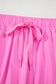 Bonbon Drawstring High Waist Lined Tennis Skorts