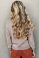 Simply Taupe Embroidered Floral Sleeve Round Neck Loose Sweater