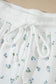 White Floral Print Half Zip Top Matching Short Set