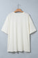 White Distressed Flag Bow Patched Plus Size T Shirt