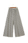 Black Stripe Elastic Waist Ultra Wide Leg Pants