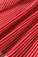 Red Stripe Ruffled Short Puff Sleeve Button Front Blouse