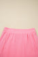 Sachet Pink Slim Tank Top Elastic Waist Mini Skort 2pcs Outfit