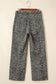 Black Leopard Print Wide Leg High Waist Jeans