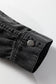 Medium Grey Beau Chest Pocket Raw Hem Denim Loose Shirt Dress