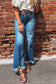 Ashleigh Blue High Waist Frayed Hem Flare Jeans