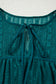 Evergreen Sheer Lace Balloon Sleeve Babydoll Blouse