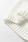White 3D Flower Spaghetti Straps Sweater Vest