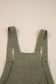 Laurel Green Solid Color Knit Loose Straight Leg Casual Overall Jumpsuit