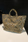 Brown Leopard PU Leather Water Proof Tote Bag