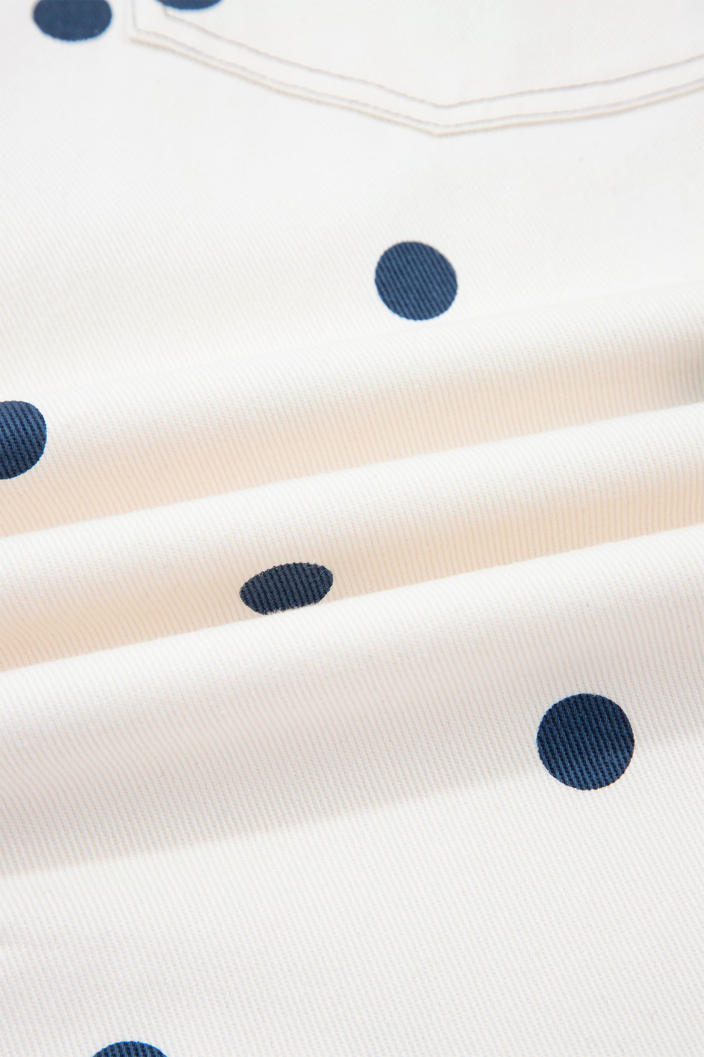 Jet Stream Polka Dot Print Bib Pocket Denim Barrel Overalls Jumpsuit