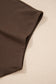 Black Plus Size Solid Color Asymmetric Neck Short Sleeve Blouse