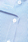 Sky Blue Stripe Contrasted Varsity Stripe Leopard Patchwork Button Down Shirt